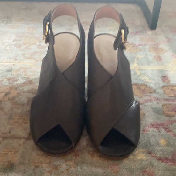 maison margiela platform heels with gold leaf lucite detail - Picture 3 of 7